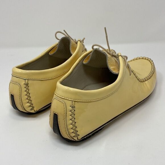 Carvela Original Top Skipper Vintage Desert Driving Boots Yellow Patent Leather - Picture 10 of 16